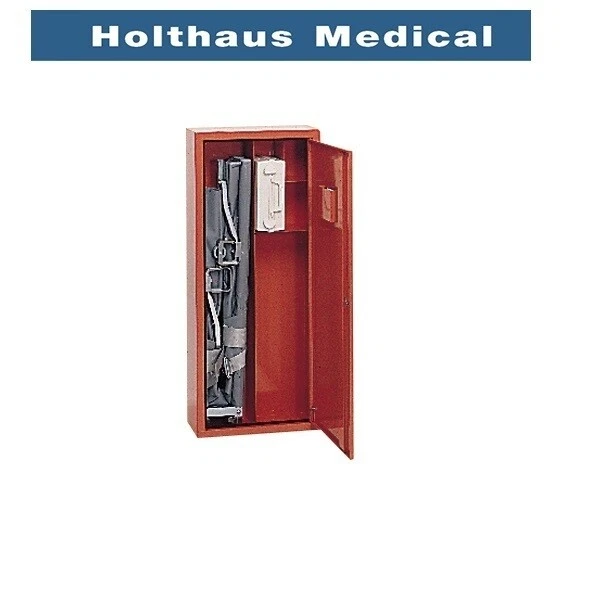 Sanitätsschrank Erste-Hilfe Stahl-Schrank für Krankentrage, DIN 13024-K, orange - Bild 1 von 1