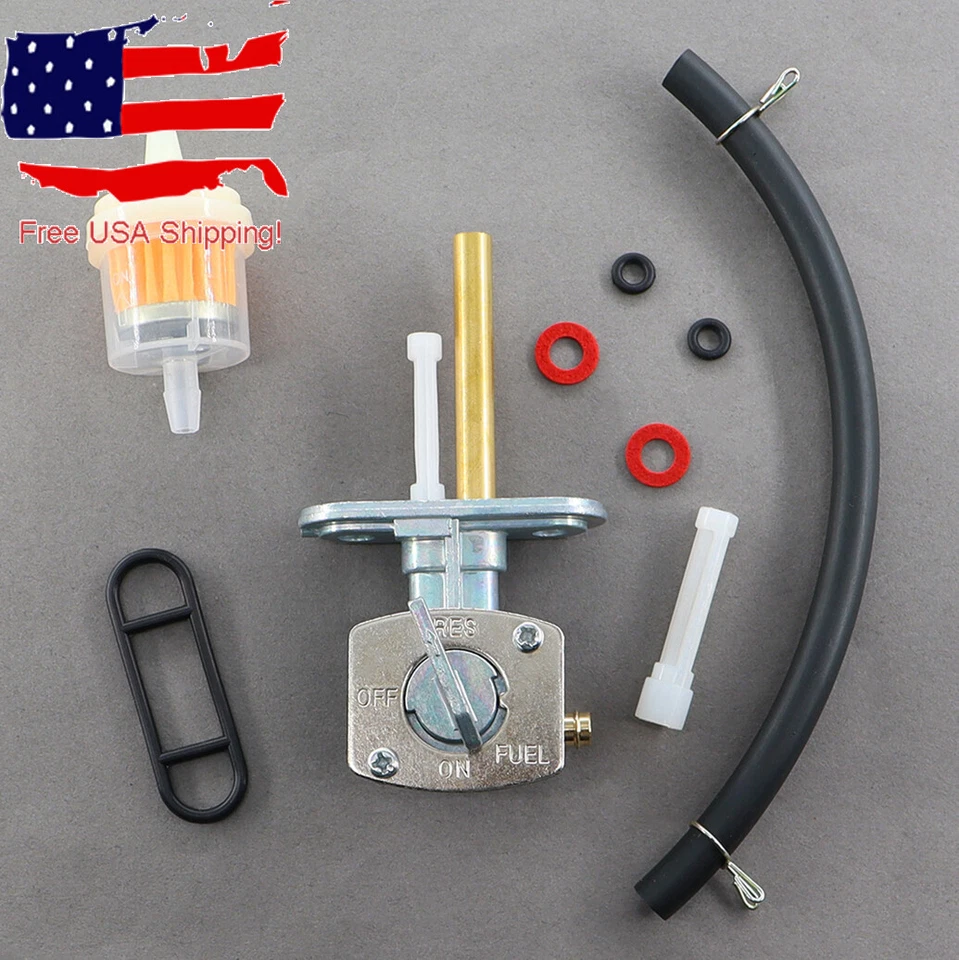 Línea de aceite de válvula Petcock de combustible para YAMAHA PW80 XT125 XT250 XT350 TW200 TTR90 E Foto 2 de 4