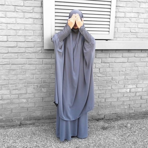 Ramadán Mujeres Khimar Vestido de Oración Kaftán Niqab Vestido Árabe Disfraces Islámicos - Imagen 22 de 315