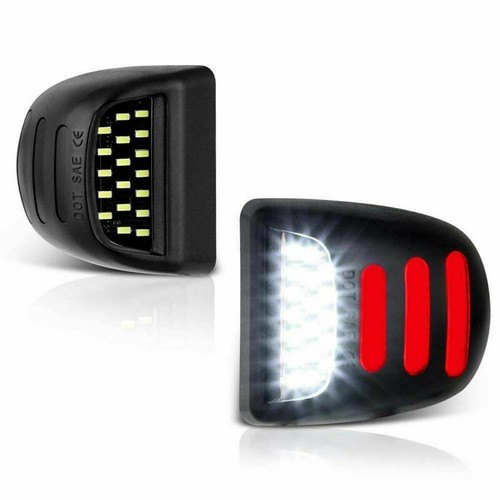 2X LED License Plate Light Red DRL Tube For Chevy Silverado GMC Sierra 1500 2500 - Picture 12 of 12