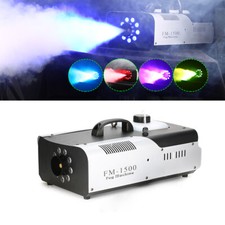 1500W Smoke Machine 3in1 RGB LED 9LED DMX Remote Stage Event Fog Machine