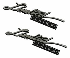 2pcs New Limited Edition Decals Car Sticker 3d Badge Raised Letter Emblem Chrome