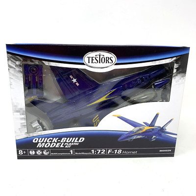 Testors InAir E-Z Build Model Kit - F-18 Hornet Blue Angels - 1:72 Scale NIB