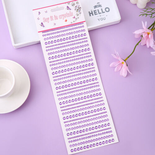 Face Rhinestone Sticker Crystal Tattoo Body Brow Makeup 3D Face Jewels Mix Size - Picture 15 of 24