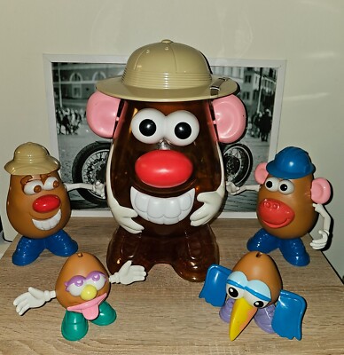 Vintage Hasbro Giant Mr Potato Head Storage Head With Accessories