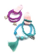 Elephant Bracelet set Lot of 2 matching children Kids jewelry girls pair