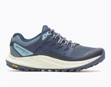 Image of MERRELL - Antora 3 GTX - Womens Blue Gore-Tex Walking Trainers - SALE Was £135