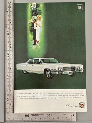 ´69 Cadillac Fleetwood Brougham Oldtimer 1968 Vintage Ad Werbung Reklame