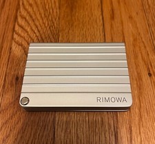 New in Box Rimowa Aluminum Card Holder Silver