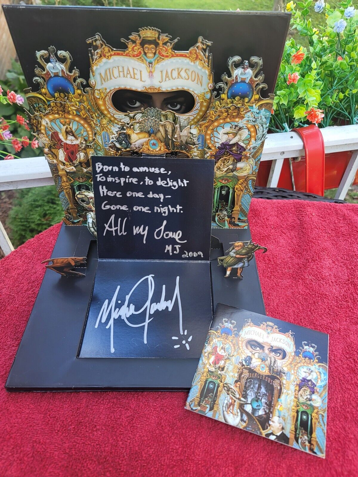 Extremely Rare. Michael Jackson Multiply Signed  Limited Edition "Dangerous CD"