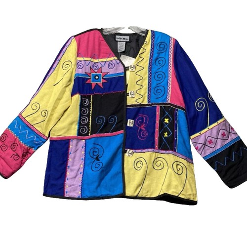 Indigo Moon Jacket - Sze XS- GOLD wth BUTTERFLIES - Stunning