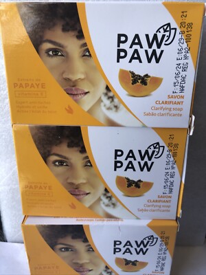 Paw Paw - Clarifying Soap with Papaya Extract and Vitamin E {3 Bar} 180g 