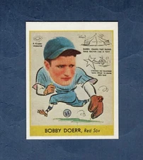 #282 BOBBY DOERR, Red Sox HOF ~ 1938 Goudey Gum Co. | REPRINT 123 issued 1976