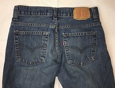 Levi's 505 Boy's Straight Leg Blue Jeans Size 16 Reg 28x28