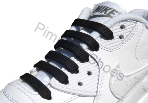 Easy No Tie Elastic Silicone Shoe Laces For Adults & Kids Trainers Shoes Canvas - Picture 6 of 53