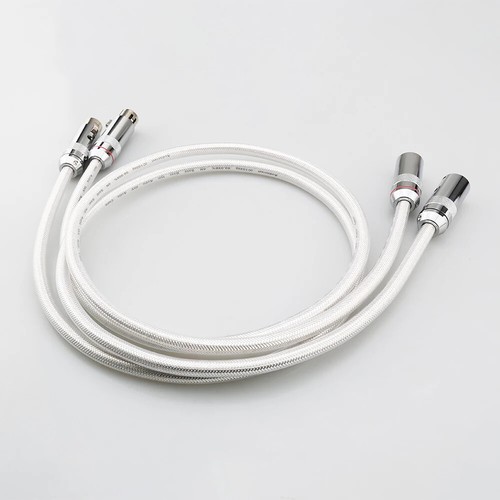 Par de cables XLR de plata pura sólida de audio HiFi cable de señal de interconexión de gama alta - Imagen 8 de 11