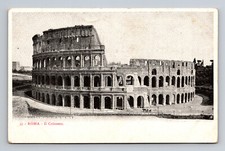 Roma Il Colosseo Roman Colosseum Undivided Back Unposted Postcard