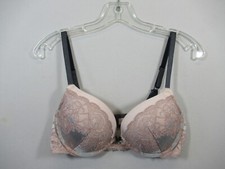 Victoria's Secret Dream Angels Glitter Push Up Bra 34D Underwire Padded Lace