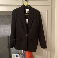 Yaya Women Black Jacket With Single Button