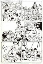 KIERON DWYER SIGNED 1996 SUPERMAN DEADLY LEGACY UNUSED ORIGINAL ART! FREE SHIP!