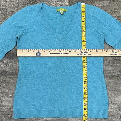 Sigrid Olsen 100% Cashmere Women’s Sweater Blue Size S Small Pullover - Picture 3 of 6