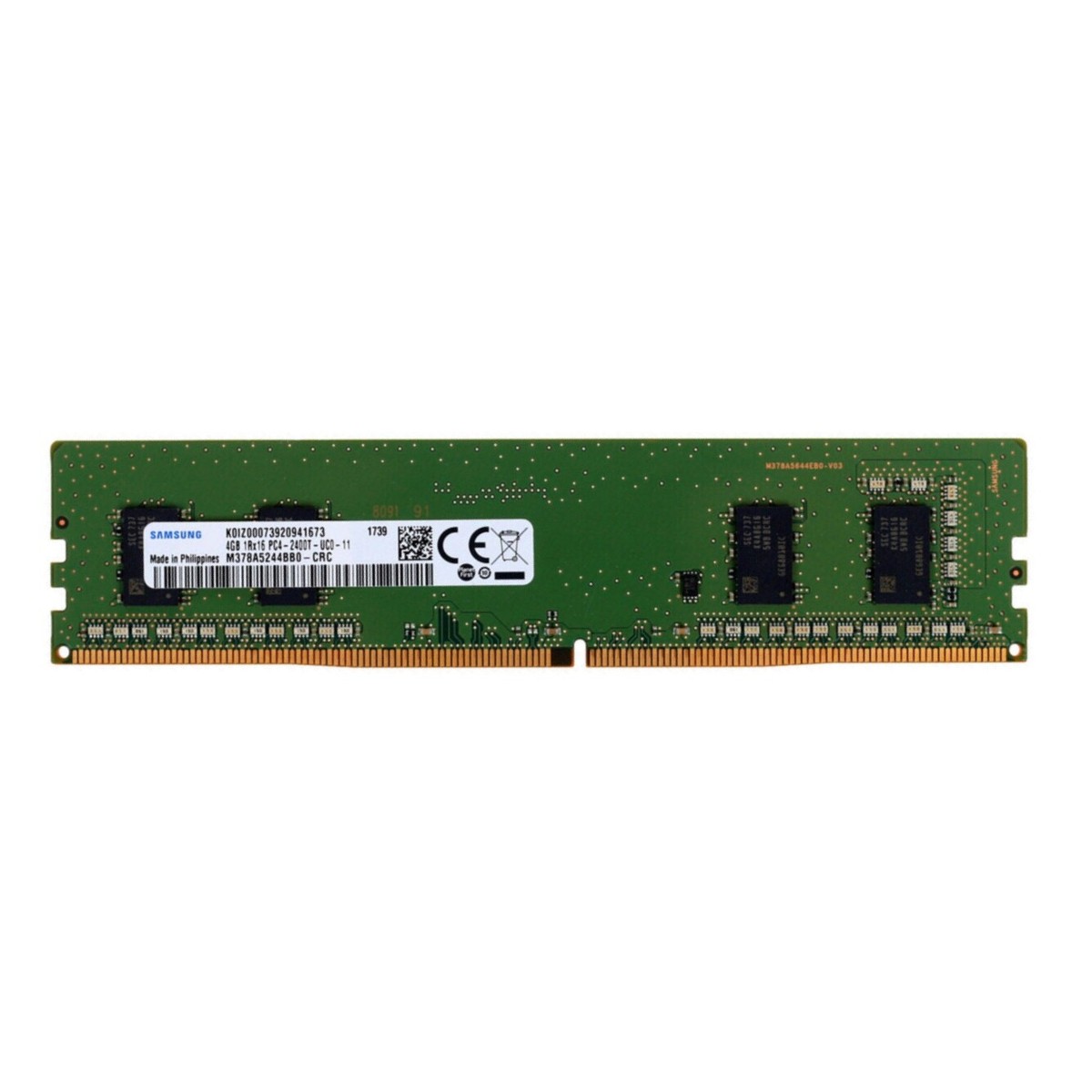 Samsung 8GB (2X4GB) 1Rx16 DDR4 PC4-2400T M378A5244BB0-CRC