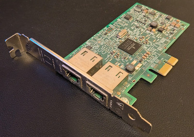 Used Dell Broadcom NIC | Dual 1Gb | PCIe | Compatible w/Dell Tower Servers