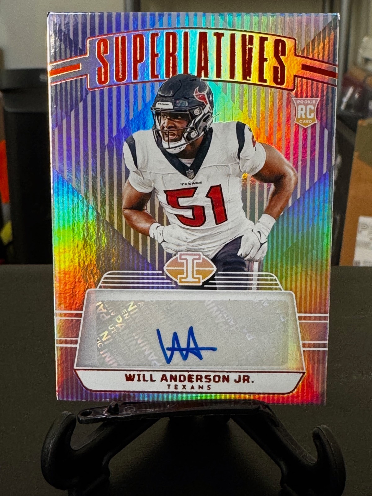 Will Anderson Panini Illusions Superlatives Autographs #SWAJ Base