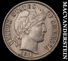 1911 Barber Dime- Choice Almost Uncirculated- Luster- No Reserve #J8957