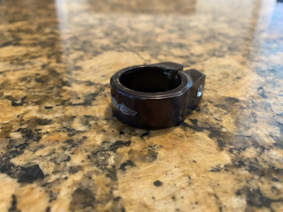 Abrazadera de tija de sillín vintage años 00 Old School BMX GT Dyno 28,6 mm Freestyle Race Foto 3 de 4