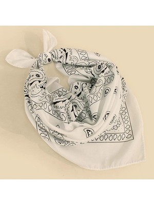 Damen Paisley Bandana Kopftuch Haarband Headwrap Halstuch