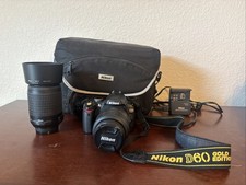 Nikon D60 10.2MP Digital Camera w/AF-S Nikkor DX 18-55mm VR Lens With Extra Lens