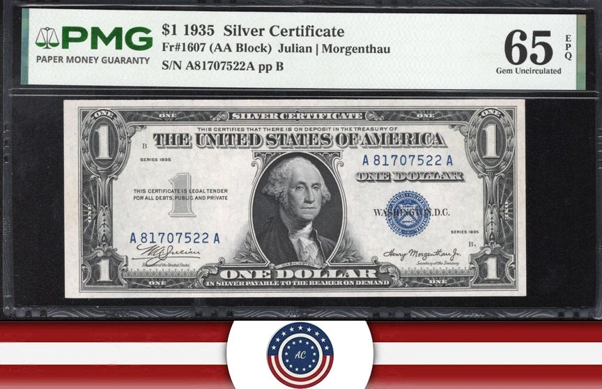 PMG $1 US Paper Money for sale | eBay