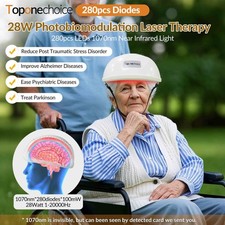 NIR Red Light Therapy Helmet 280 LEDs 1070nm Infrared Brain Wellness