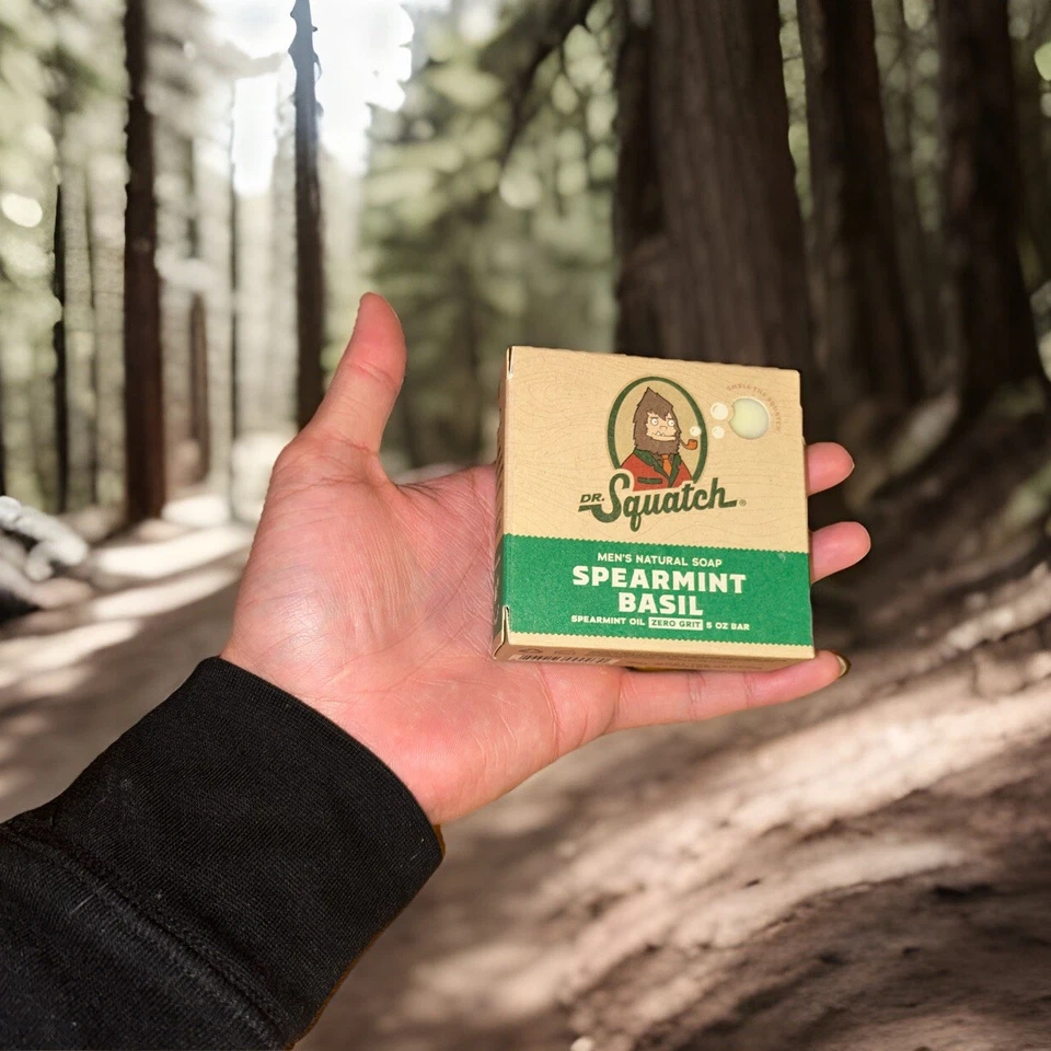 ( Pack of 4 ) Dr. Squatch Spearmint Basil | 5 oz with Zero Grit | FREE SHIPPING - Image 2 of 3