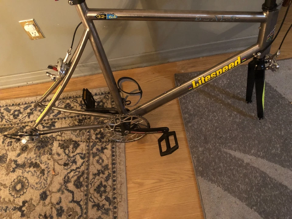 1999 Litespeed Blade Titanium TT Triathlon Bike 650C Frame size 58cm - Image 3 of 4