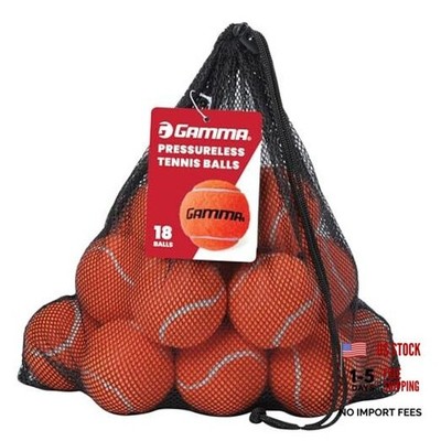 Sports Pressureless Tennis Balls Box - Ideal for Practice, New Bag of 18