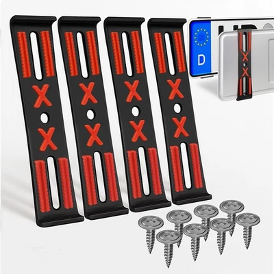 L & P CAR DESIGN Portatarga portatarga senza cornice 5mm piatto portatarga