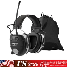 Mpow Bluetooth Headphones Ear Hearing Protection Safety Noise Reduction Earmuffs
