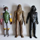 Vtg Star Wars 12" Figure Lot - Boba Fett Darth Vader Chewbacca Vintage Kenner