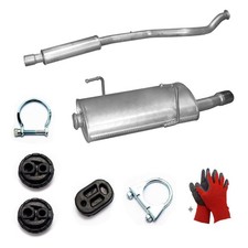 Mittelschalldämpfer Endschalldämpfer Auspuff für Peugeot 206CC 2.0 Montagesatz
