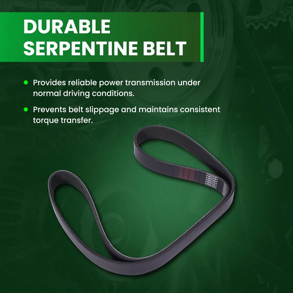 Cinturón Serpentine Fit Cadillac XLR Mercedes-Benz CL55 E55 G55 SL55 S55 AMG 8PK1295 Foto 4 de 4