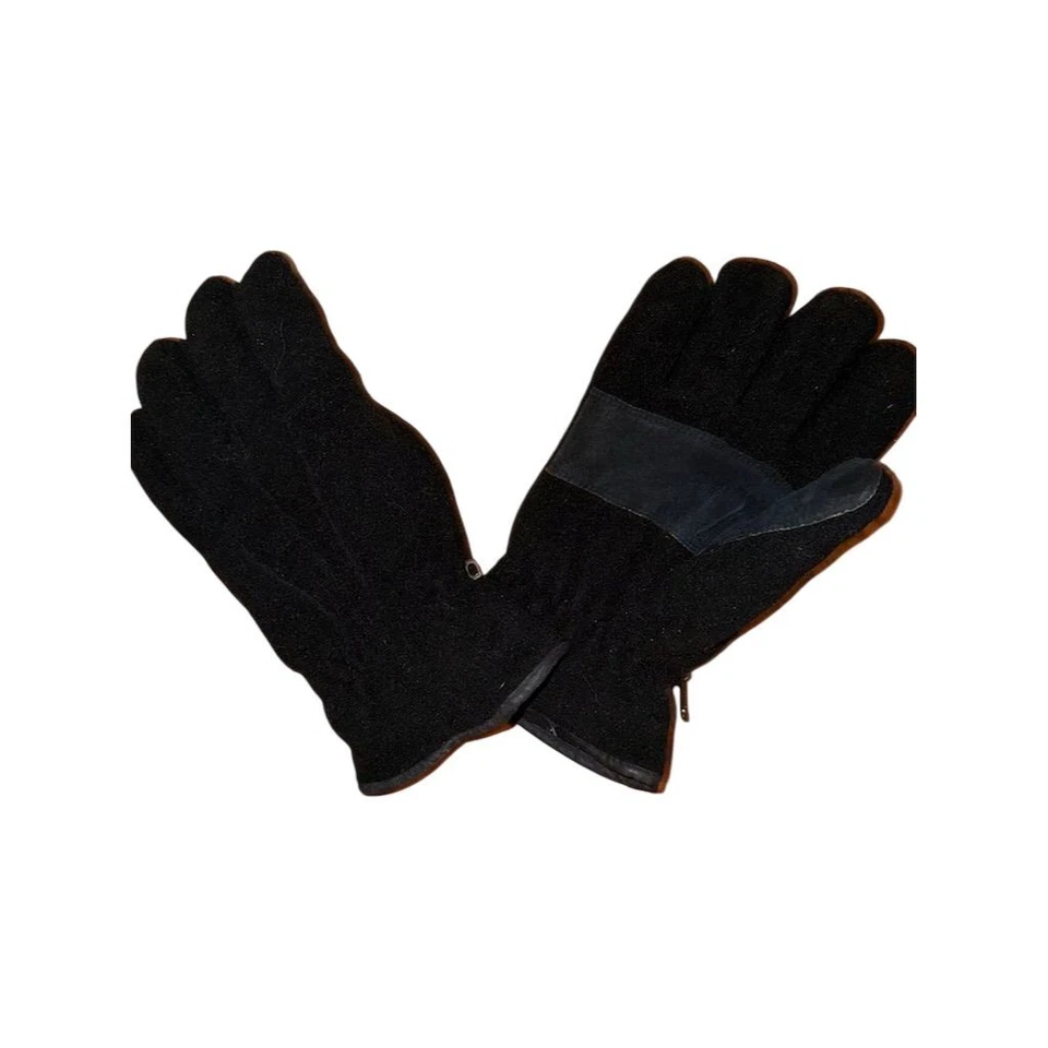 Guantes de vellón negros Yellow Rooster para hombre aislantes de invierno grandes Foto 3 de 4