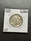 1923 P Buffalo Nickel VF Very Fine Better Date US 5c Type Coin (Raw19087)