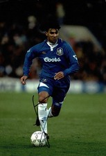 Ruud Gullit Signed 12x8 Chelsea Photo ⚽ Dutch Legend Autograph AFTAL COA (1869)