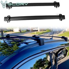 Fits 17-26 Jeep Compass Top Roof Rack Cross Bar Factory Style Pair Black