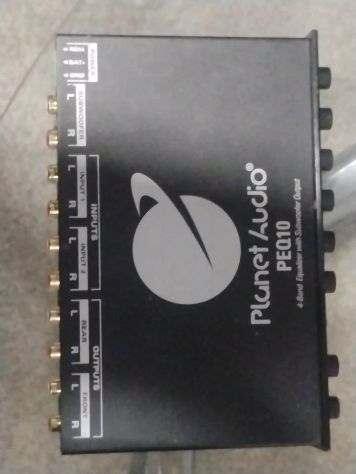 Planet Audio PEQ10 Car Equalizer - 4 Band, Pre-Amp, Half Din, Subwoofer Outpu... - Image 4 of 4