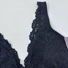 Smart & Sexy SA1372 Deep V Lace Wireless Support Bralette Bra Pads Black XL NWT — photo 5