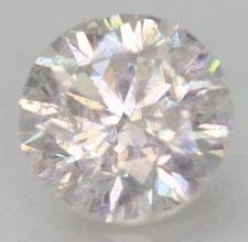Certified 0.90 Carat F SI1 Round Brilliant Natural Enhanced Loose Diamond 5.94mm