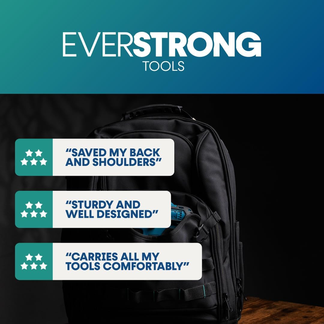 Heavy-Duty Tool Backpack - Ultimate Organizer for Mechanics & DIY Lovers
